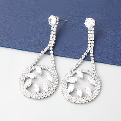Geometric Rhinestone Earrings