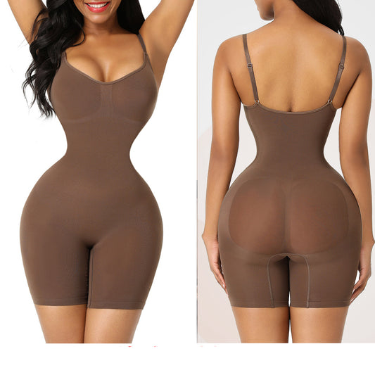 Women's Seamless Body Shaping Bodysuit Thin Elastic Body Shaping Bodysuit