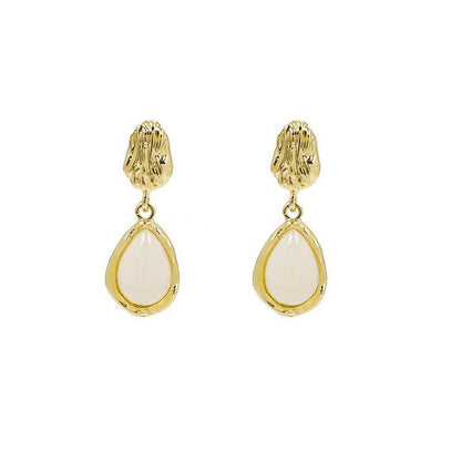 Tiger Eye Stone Retro Earring