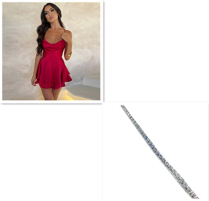 Sexy Suspender Skirt For Women Elegant Slim Strap