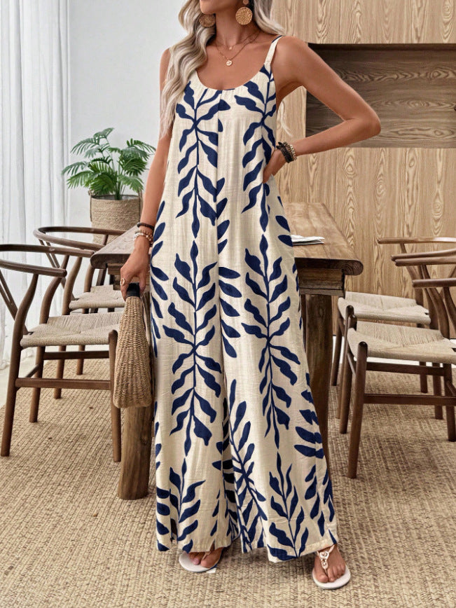Womens Casual & Elegant V-Neck Jumpsuit