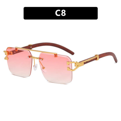 Frameless Square Sunglasses