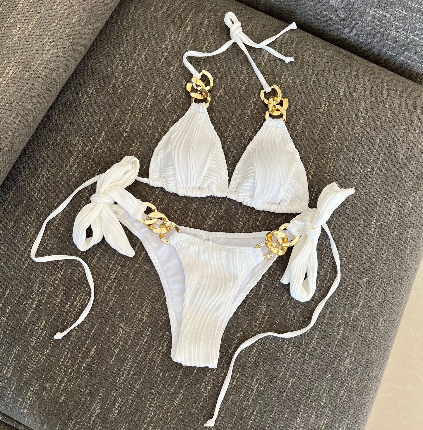 Split Swimsuit Chain Bikini