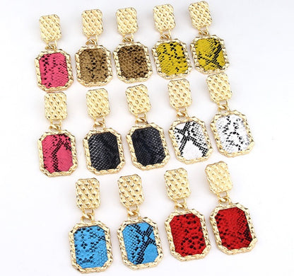Snake Earrings Geometric Earrings