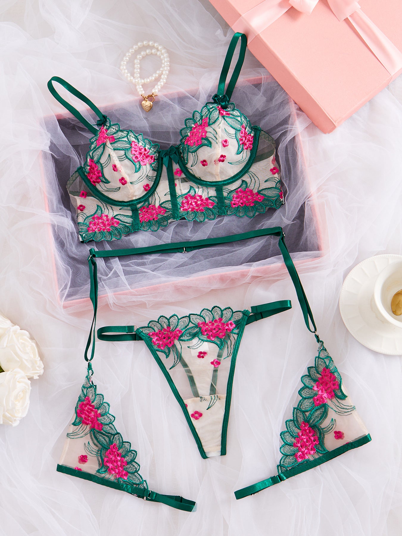 Women’s See-Through Lingerie Set
