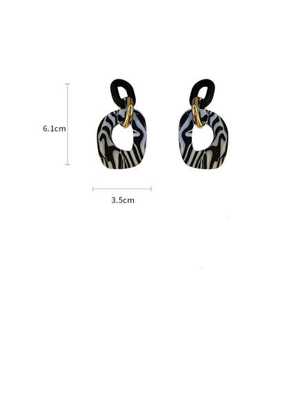 Hollow Fashion Exaggerated Net Red Earrings