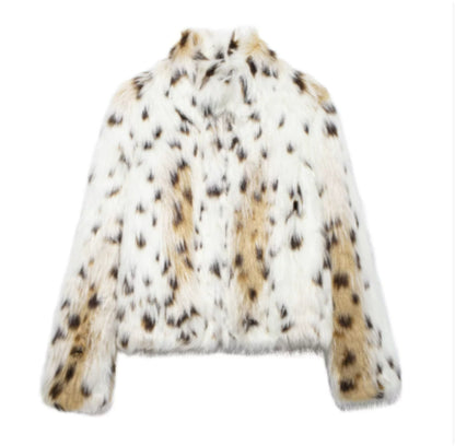 Warm Thicken Fluffy Lapel Jacket Outwear