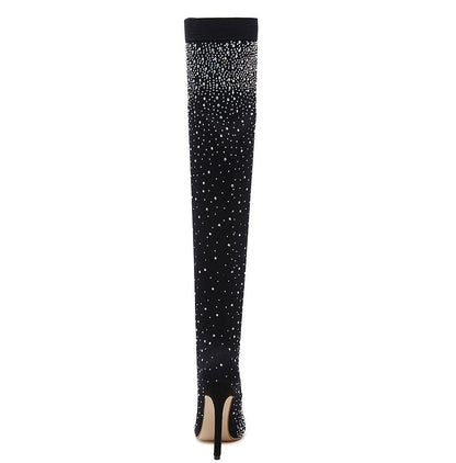 High-Heeled Knee Boots
