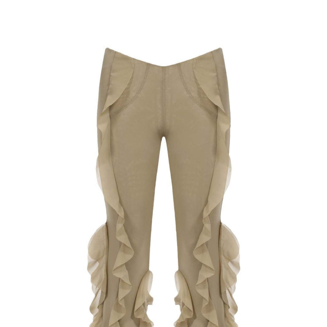 Slim Fit Micro Flared Pants