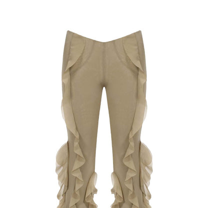 Slim Fit Micro Flared Pants