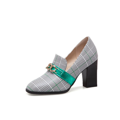 Metal Decorative Single Shoes Women