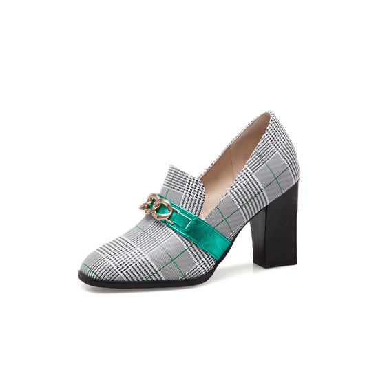 Metal Decorative Single Shoes Women