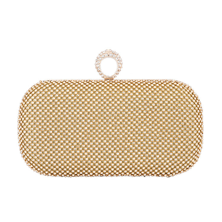Diamond-Studded Evening Clutch Bag