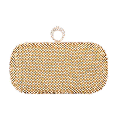 Diamond-Studded Evening Clutch Bag