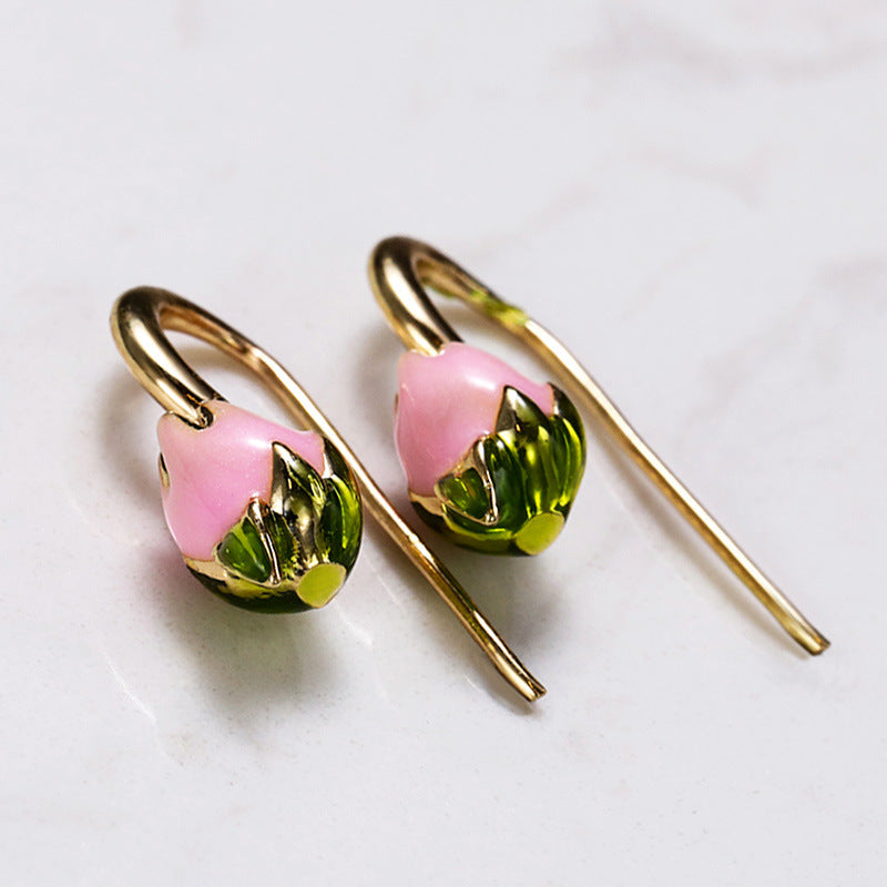French Vintage Tulip Earrings