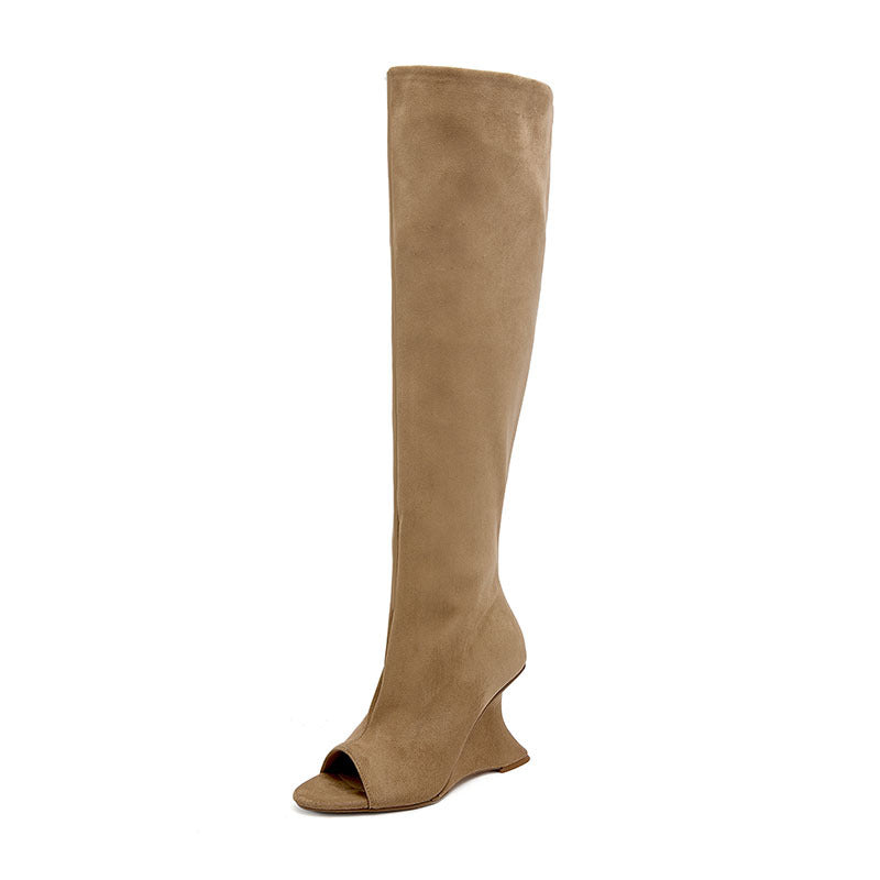 Zipper High Heel Boots