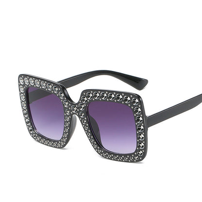 Rhinestone Square Sunglasses