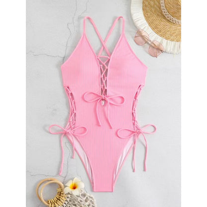 Sexy Backless Siamese Bikini Swimsuit