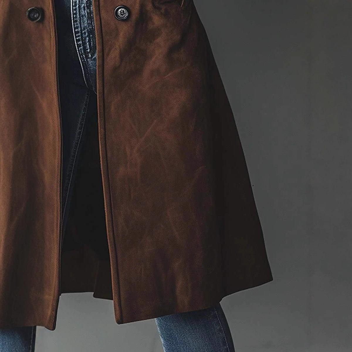Womens Western Style Long Trench Coat