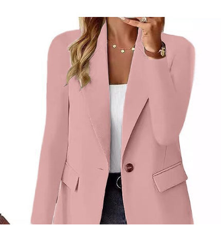 Ins Lapel Button Jacket Fashion Commuter Casual Suit