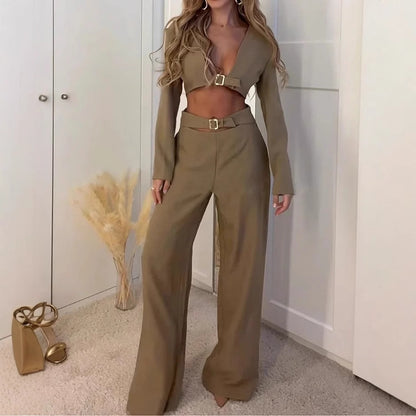 Waist Reveal Pant Set