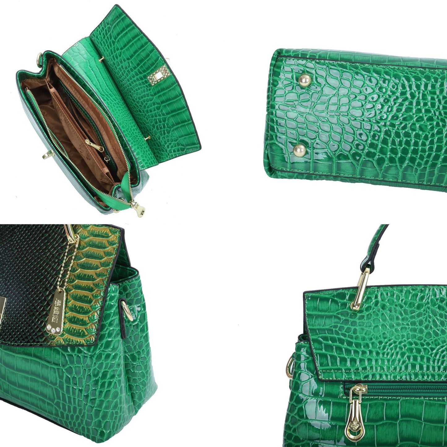 Snake Pattern Crossbody Bag