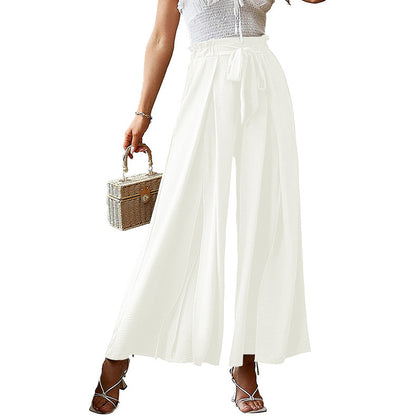Loose High Waist Pleated Wide Leg Pants