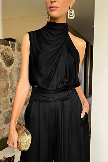 Sleeveless Midriff Top Set