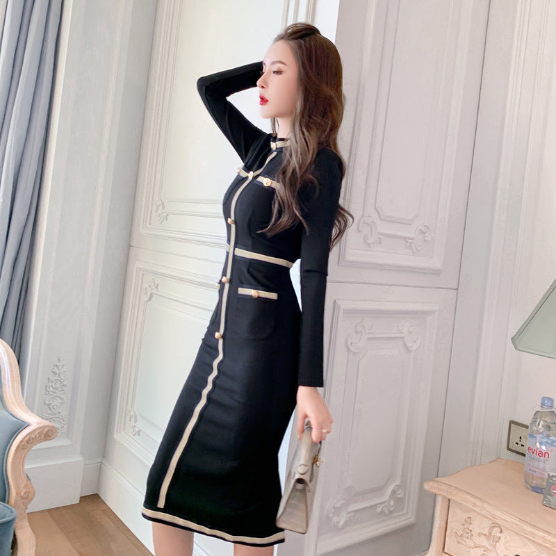Hepburn Black Bottoming Dress