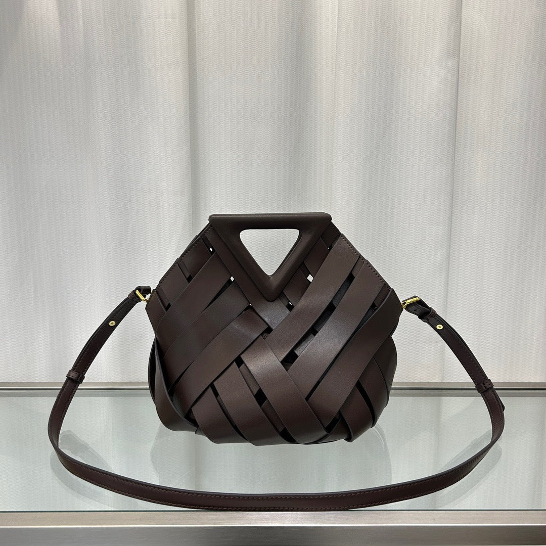 Triangle Buckle Crossbody Bag