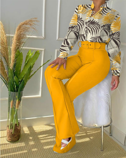 Printed Casual Women’s Suit Set