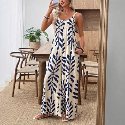 Womens Casual & Elegant V-Neck Jumpsuit