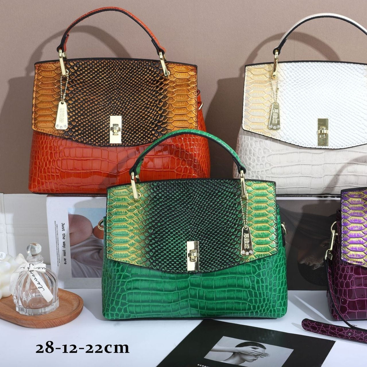 Snake Pattern Crossbody Bag