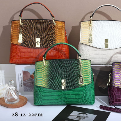 Snake Pattern Crossbody Bag