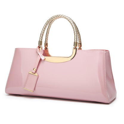 Patent Leather Fashion Handbag
