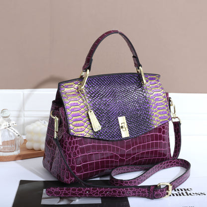 Snake Pattern Crossbody Bag