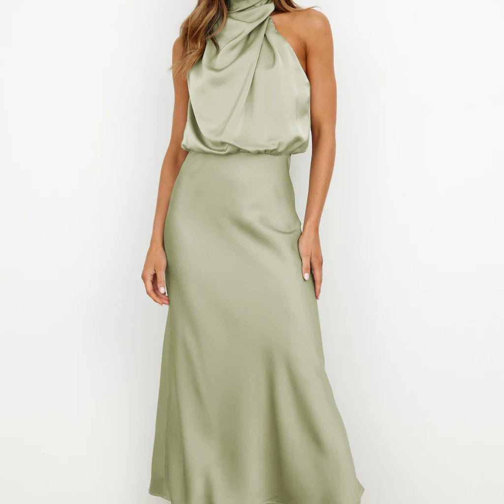 Summer Sleeveless Dress Ins Fashion Elegant Evening Party