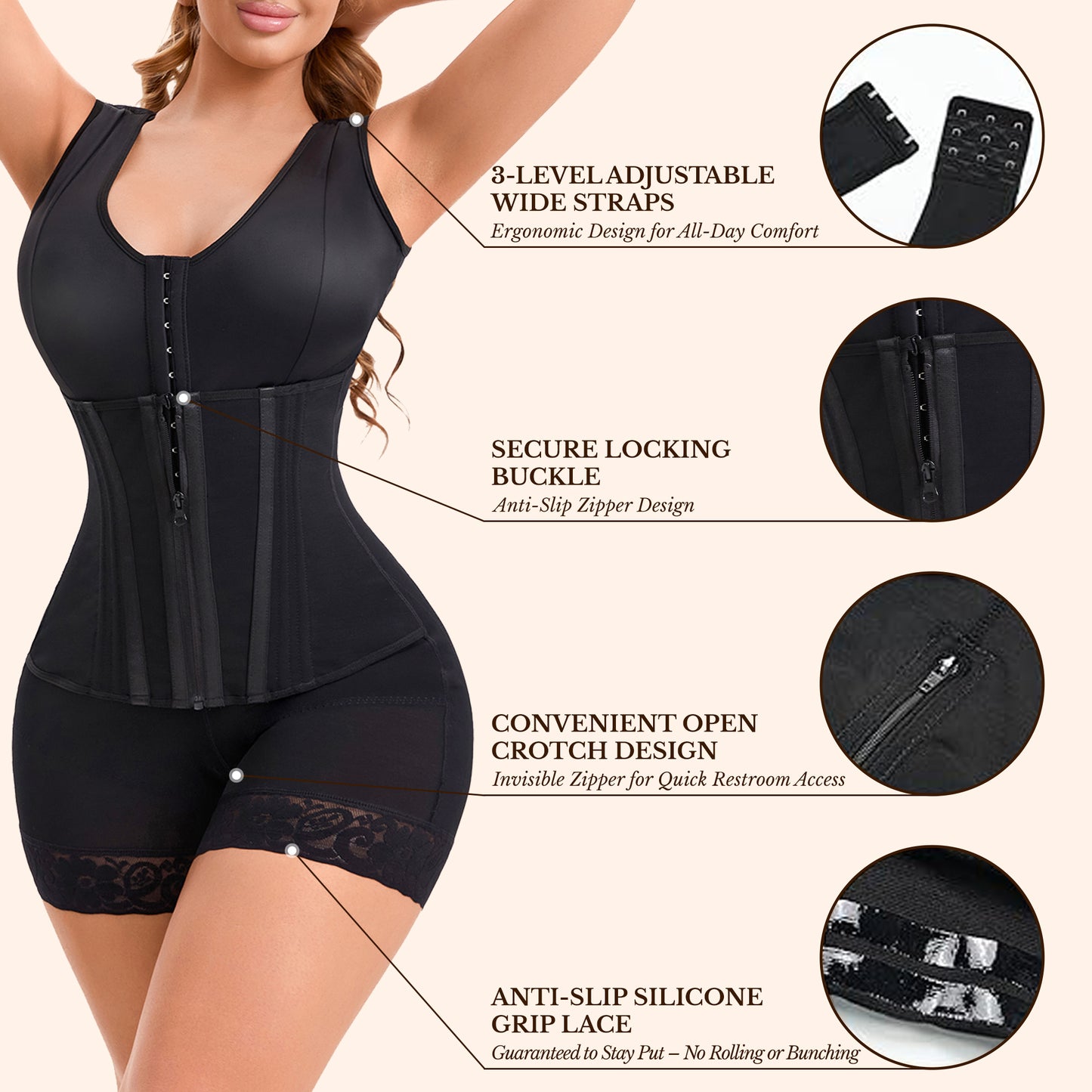 Overbust Full Body Shaper