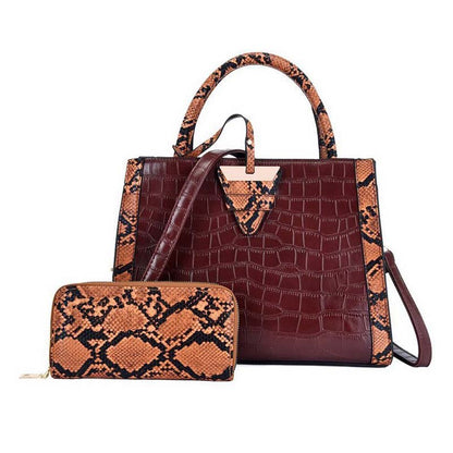 Single Shoulder Pattern Two-Piece Handbag Shoulder Bag