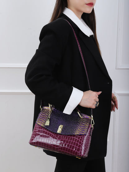 Snake Pattern Crossbody Bag