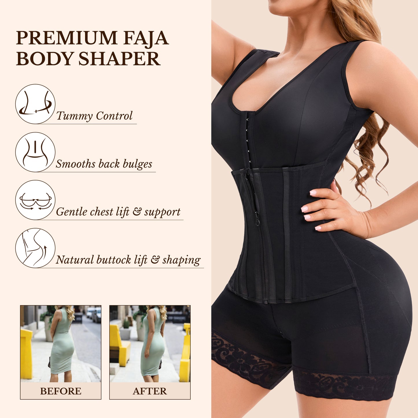 Overbust Full Body Shaper