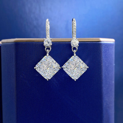 White Diamond Style Earrings
