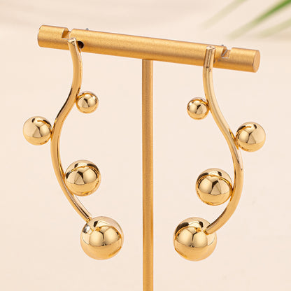 Fashion Popular Size Ball Stud Earrings