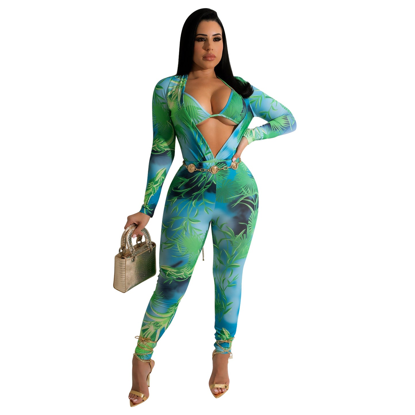 Printed Jumpsuit Style Set