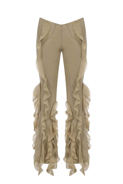 Slim Fit Micro Flared Pants