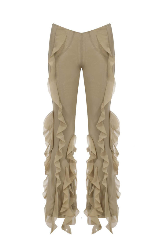 Slim Fit Micro Flared Pants
