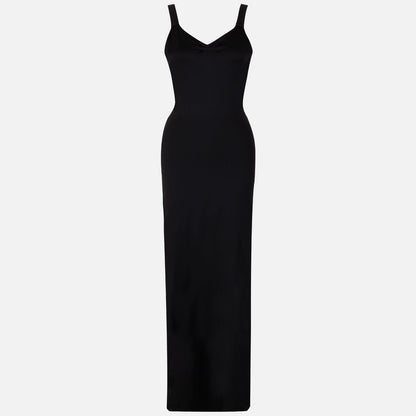 Sleeveless Backless Chain Maxi Dress