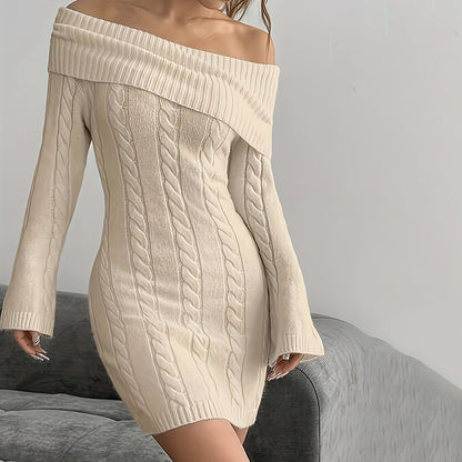 Women's Off Shoulder Bodycon Dress