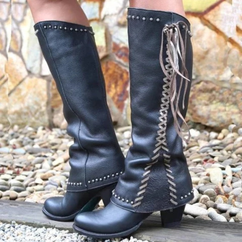 Autumn And Winter New Leather Boots