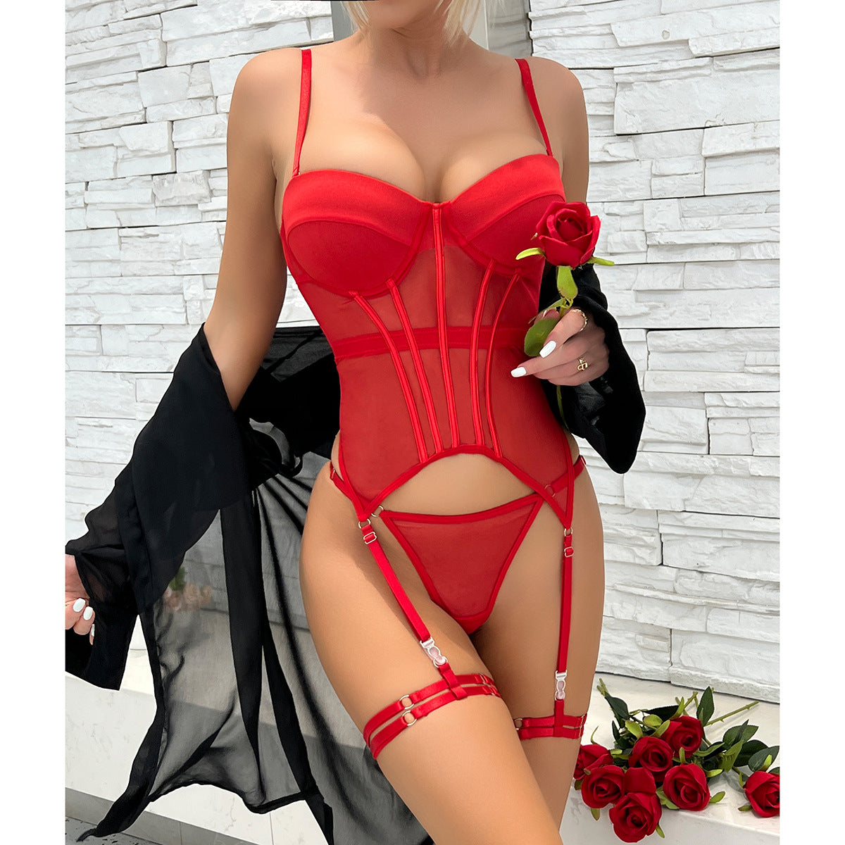 Mesh Breathable Body Shaping Two-piece Suits